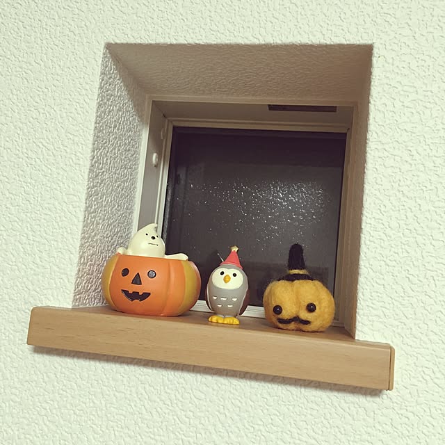 壁/天井/羊毛フェルト/ふくろう/ハロウィンディスプレイ/ハロウィン...などのインテリア実例 - 2016-09-23 00:33:52