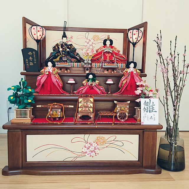 ベッド周り/ひな祭り/イベント参加中/桃の花/本日大安...などのインテリア実例 - 2017-02-19 10:42:40