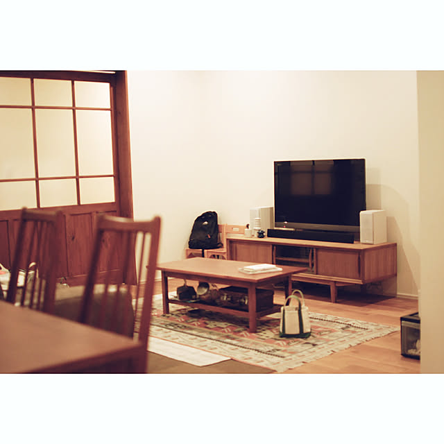 部屋全体/北欧/キリム/クラッシュゲート/テレビボード...などのインテリア実例 - 2018-12-28 23:41:28
