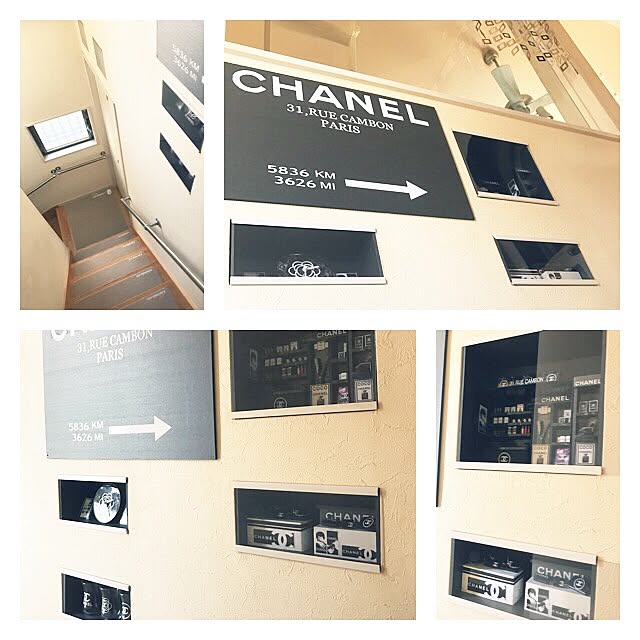 壁/天井/ニッチ/ハンドメイド/DIY/CHANEL...などのインテリア実例 - 2017-04-05 02:50:08