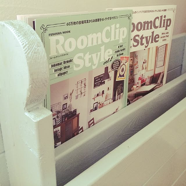 棚/掲載して頂きました♡/旦那手作りシェルフ/RoomClipStyle/RoomClipStyle vol.2のインテリア実例 - 2015-04-03 13:07:48