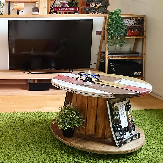 DIY ケーブルドラムリメイクのインテリア・手作りの実例 DIY ケーブルドラムリメイクのインテリア・手作りの実例