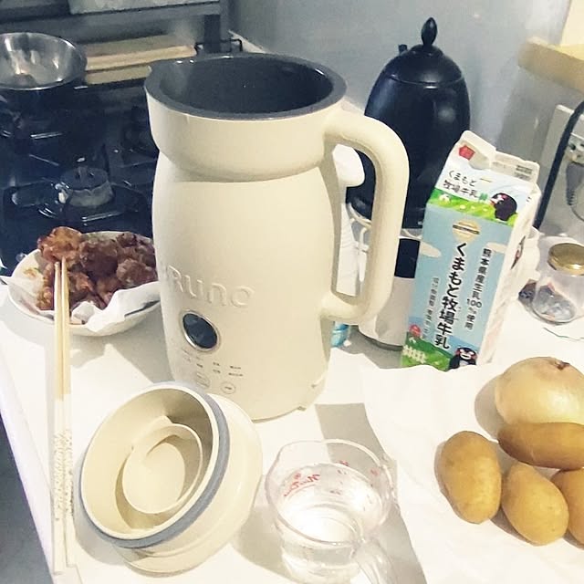 キッチン/ラッセルホブスケトル/予約調理OK/残り時間表示機能付き/ブルーノ　オートクックポット1.0L...などのインテリア実例 - 2025-07-11 12:27:27