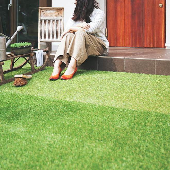 B2116人工芝 ロール 1m×20m 芝丈35mm 人工芝マット 屋外 庭 人工