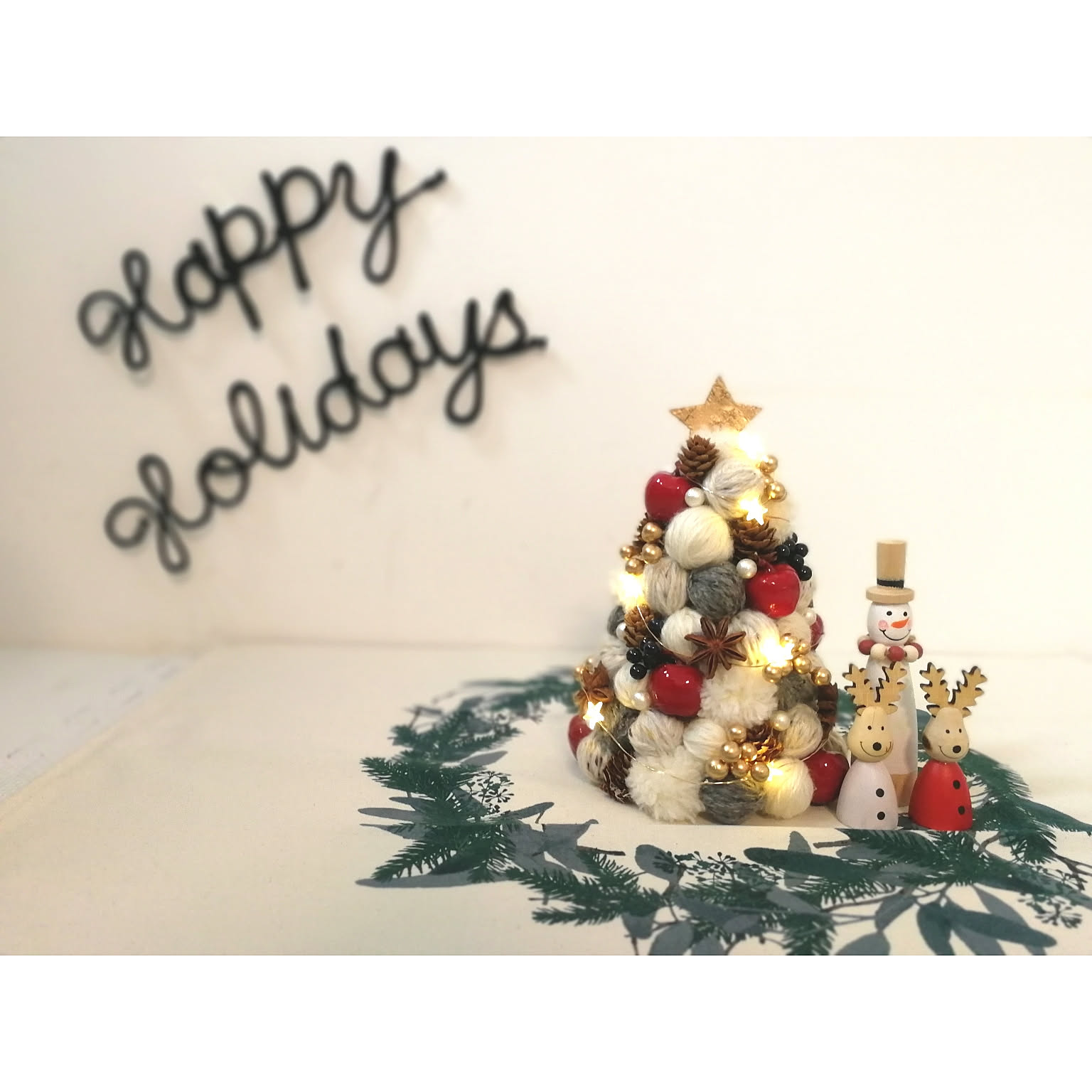 サイズも形も思いのまま☆手作りツリーでクリスマス