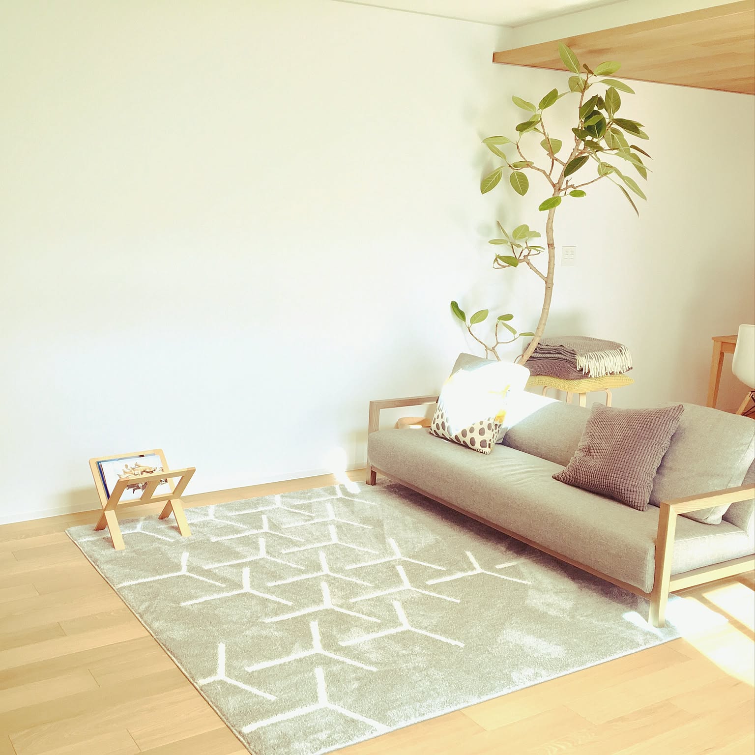 ソファでリラックスできる♡北欧スタイルのリビング