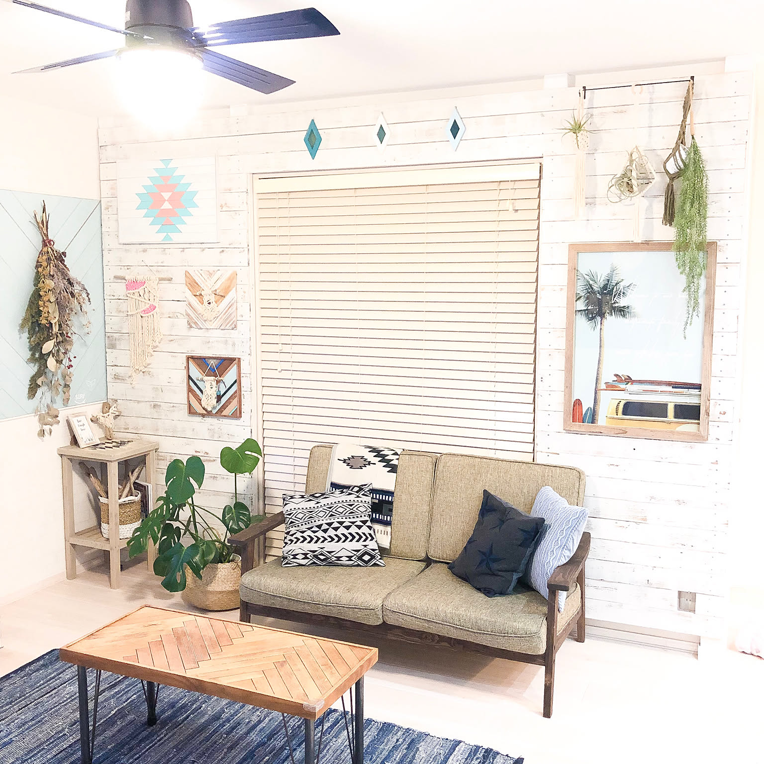 ホワイトで作る☆大人カジュアルなカリフォルニアスタイル