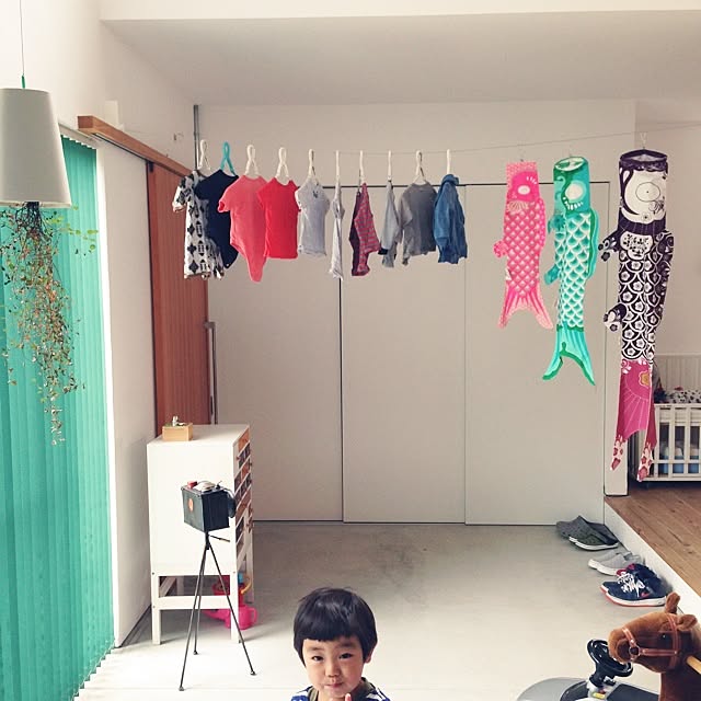 部屋干しアイテム何使ってる?便利な部屋干しアイディア♪