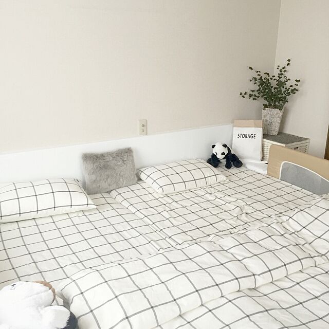 ニトリの布団カバーで寝室が変身 人気のデザインに注目 Roomclip Mag 暮らしとインテリアのwebマガジン
