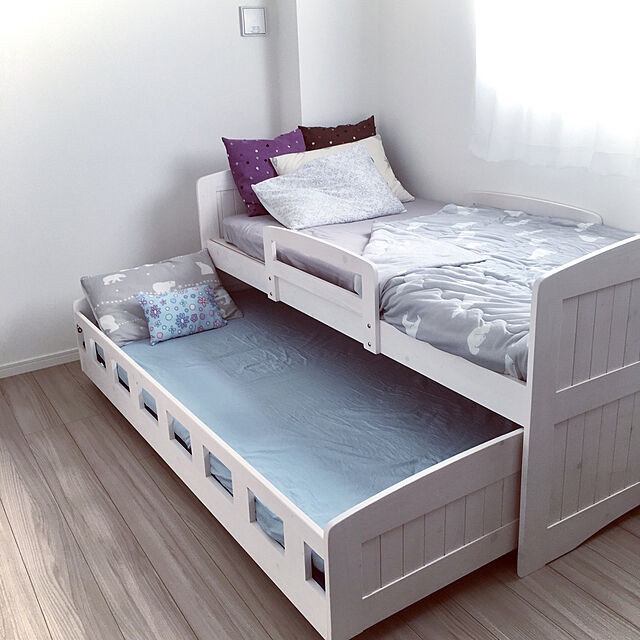 コンパクトなお部屋でも大丈夫♪スペースを有効活用できるベッド実例