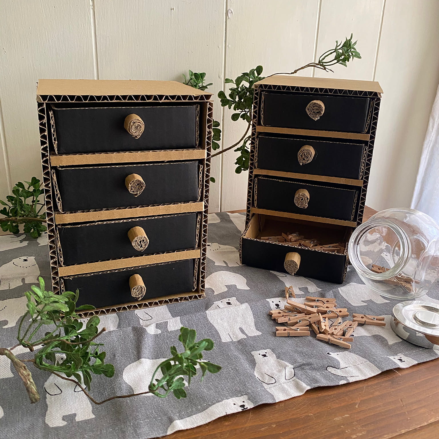 手に入りやすく簡単に扱える☆ダンボールを使ったアイデア作品