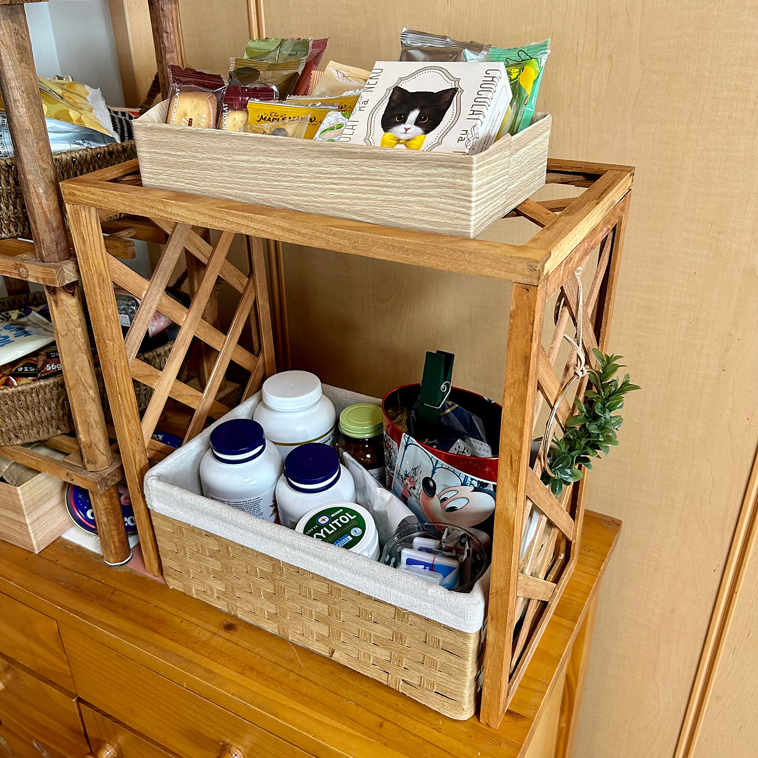 「空間を有効活用！木製フェンス3枚を棚に変える簡単レシピ」 by milkさん