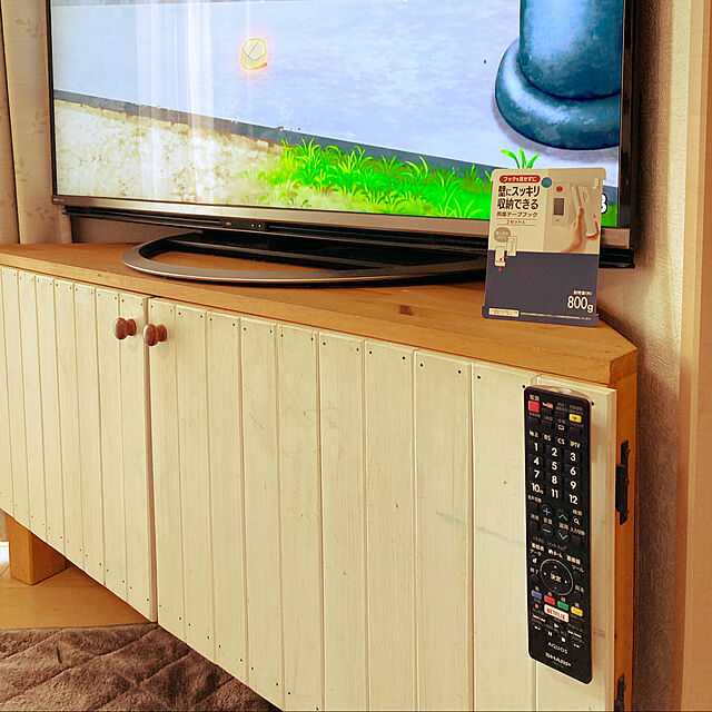 家族みんなが使いやすい収納スペースを目指す☆テレビ台収納アイディア