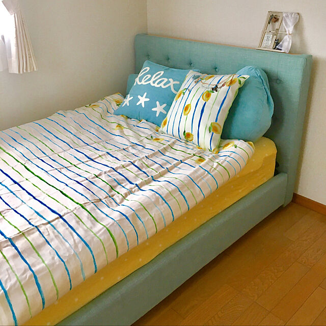 ニトリのアイテムで作る♡寝室のカラー別コーディネート集 | RoomClip