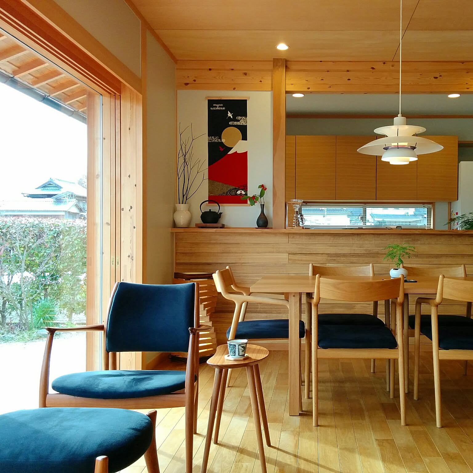 ほっこり和める、和テイストのキッチン＆ダイニング