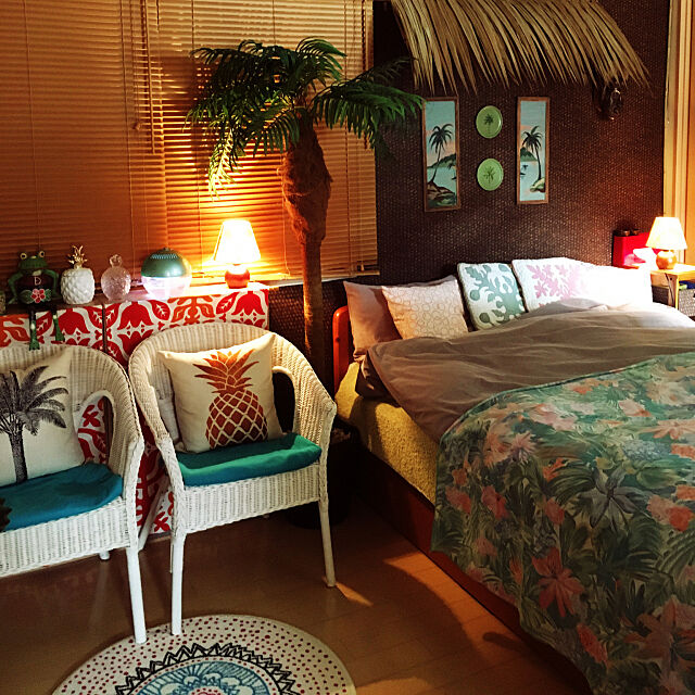 お部屋のリラックスムードを高める♪ハワイアンインテリア | RoomClip mag | 暮らしとインテリアのwebマガジン