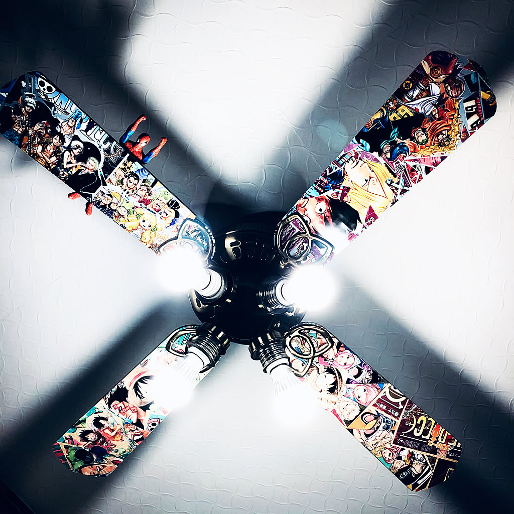 One Piece ceiling fan decor