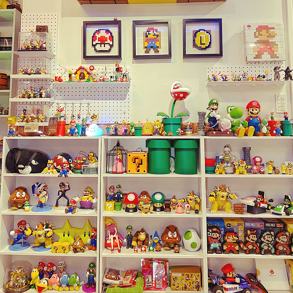 Mario Bros. Collectibles Shelves