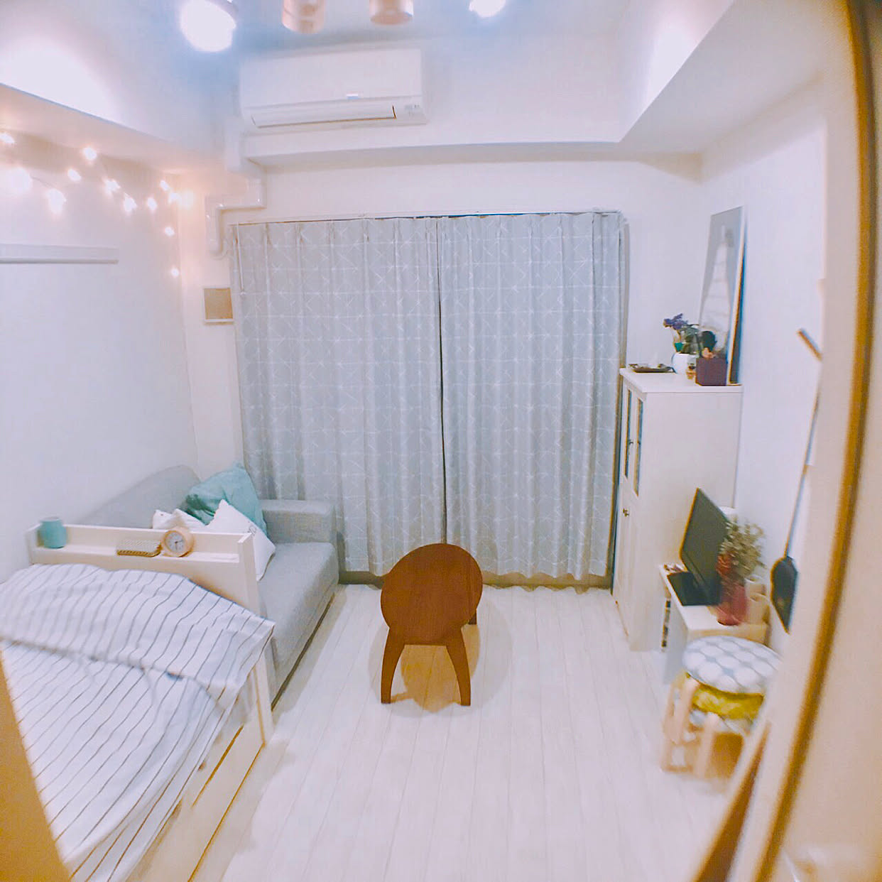 部屋全体/1K/一人暮らし/6畳/いいね、フォロー本当に感謝です♡&hellip;などのインテリア実例 20181006 183300