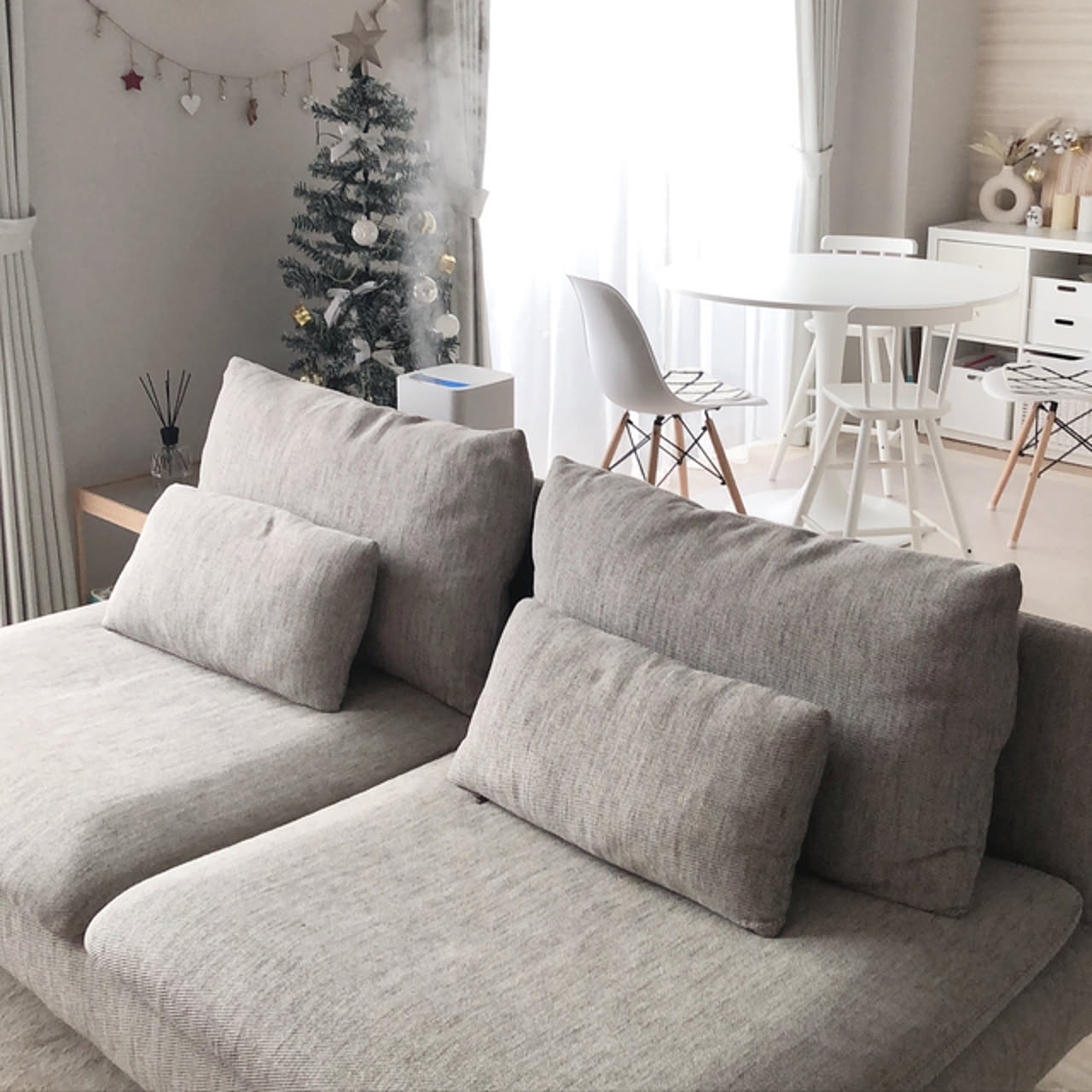 ソーデルハムン オットマン ヴィーアルプベージュ IKEA (イケア