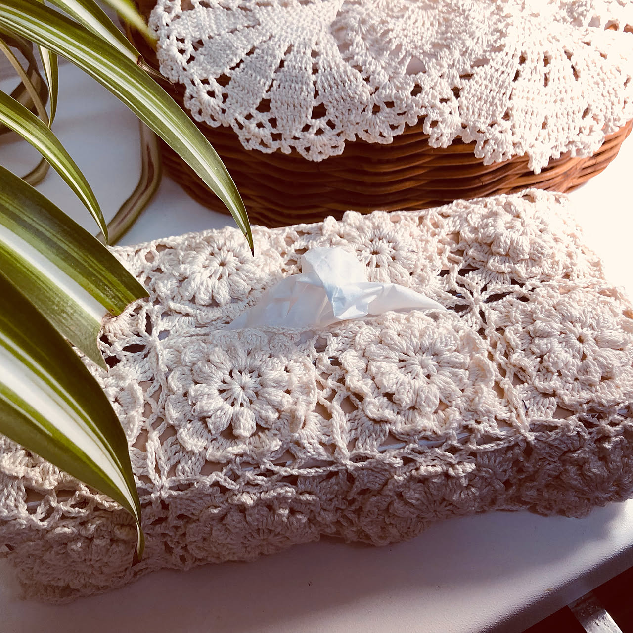 レース編みのポケットティッシュカバー | LACE Design Lab.