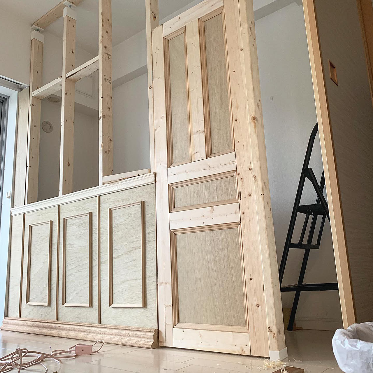 DIY 間仕切り壁のインテリア・手作りの実例 ｜ RoomClip（ルームクリップ）