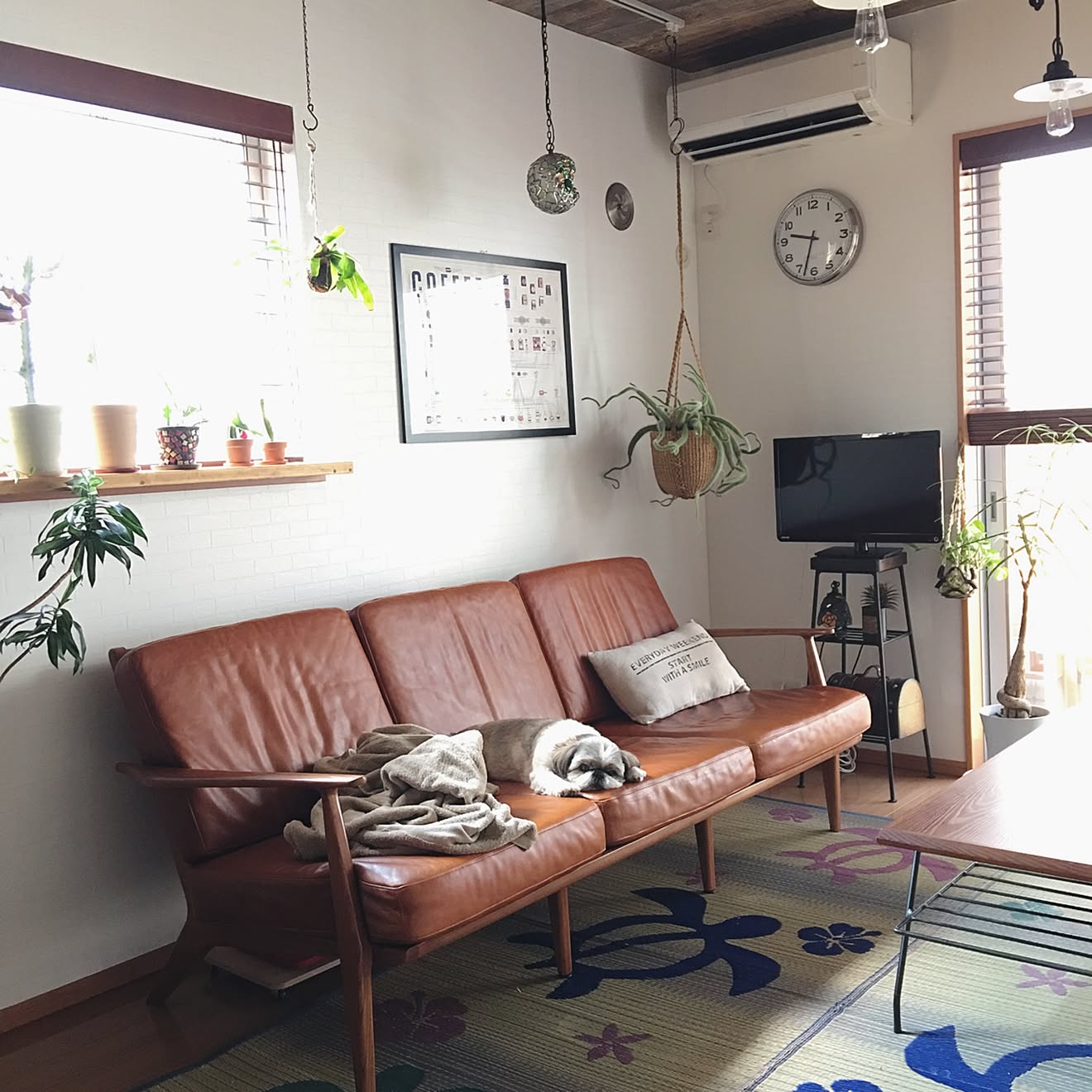 部屋全体/カフェ風/DIY/お部屋スッキリ計画/カフェ風インテリア&hellip;などのインテリア実例 20170623 094025
