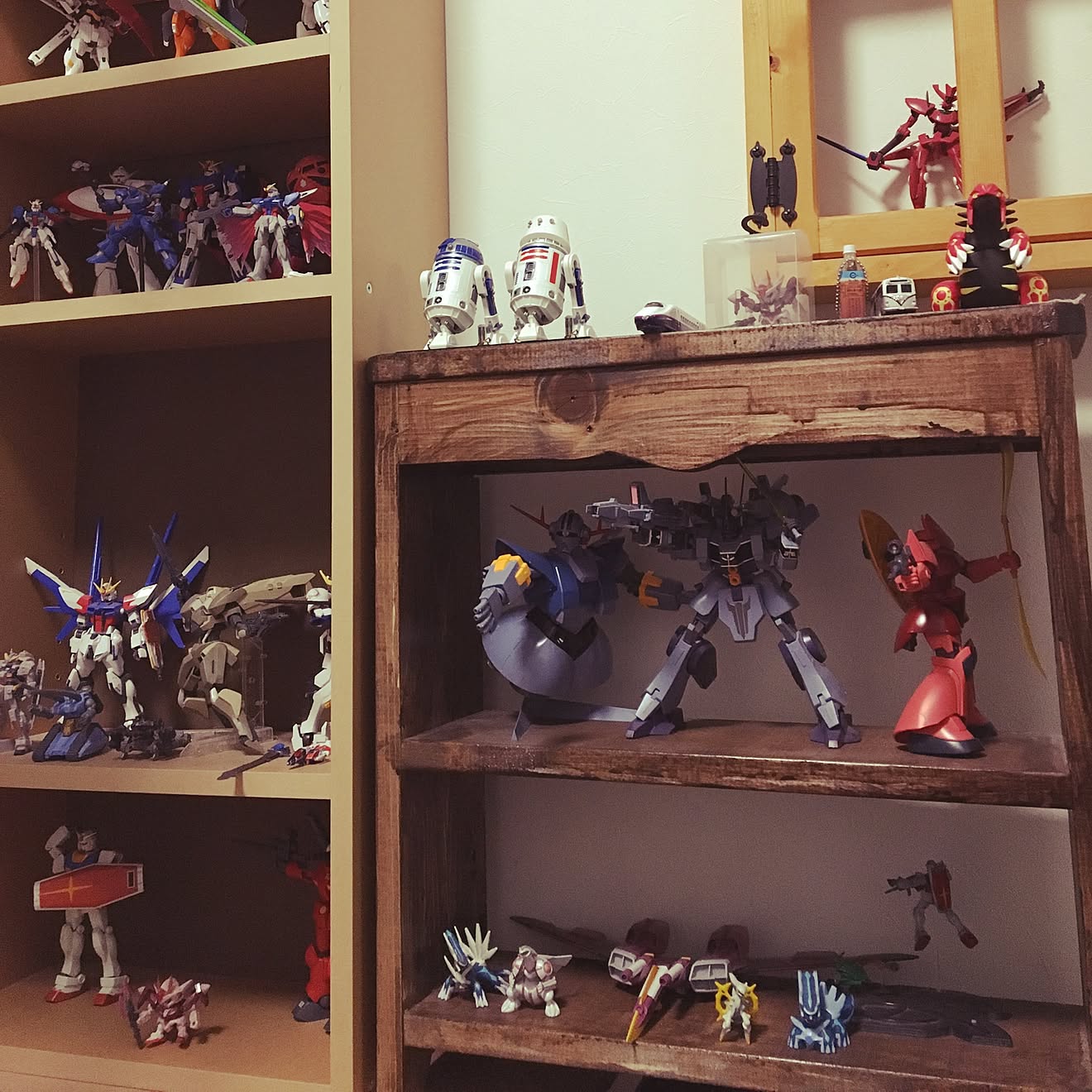 棚/ある意味男前/ガンプラ/無印良品/ハンドメイド&hellip;などのインテリア実例 20161018 193118 ｜ RoomClip