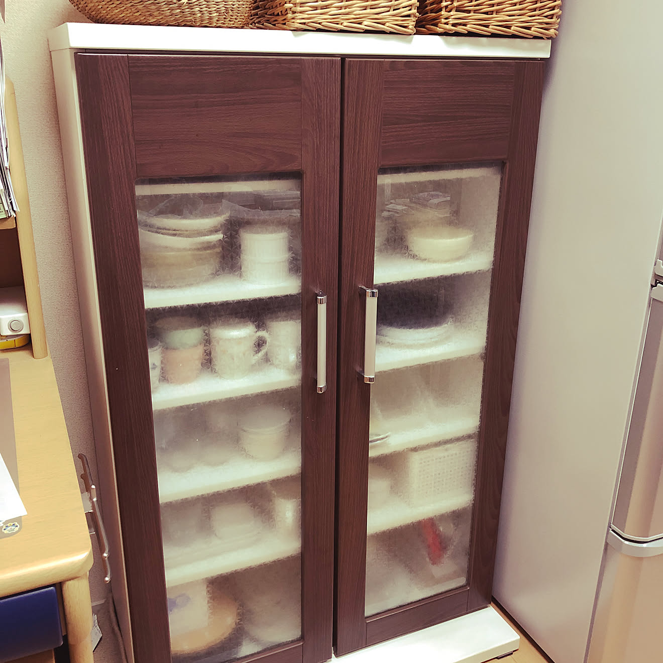 食器棚 DIY/DIY/食器棚リメイク/食器棚解体/キッチンのインテリア実例 20210221 164822 ｜ RoomClip（ルームクリップ）