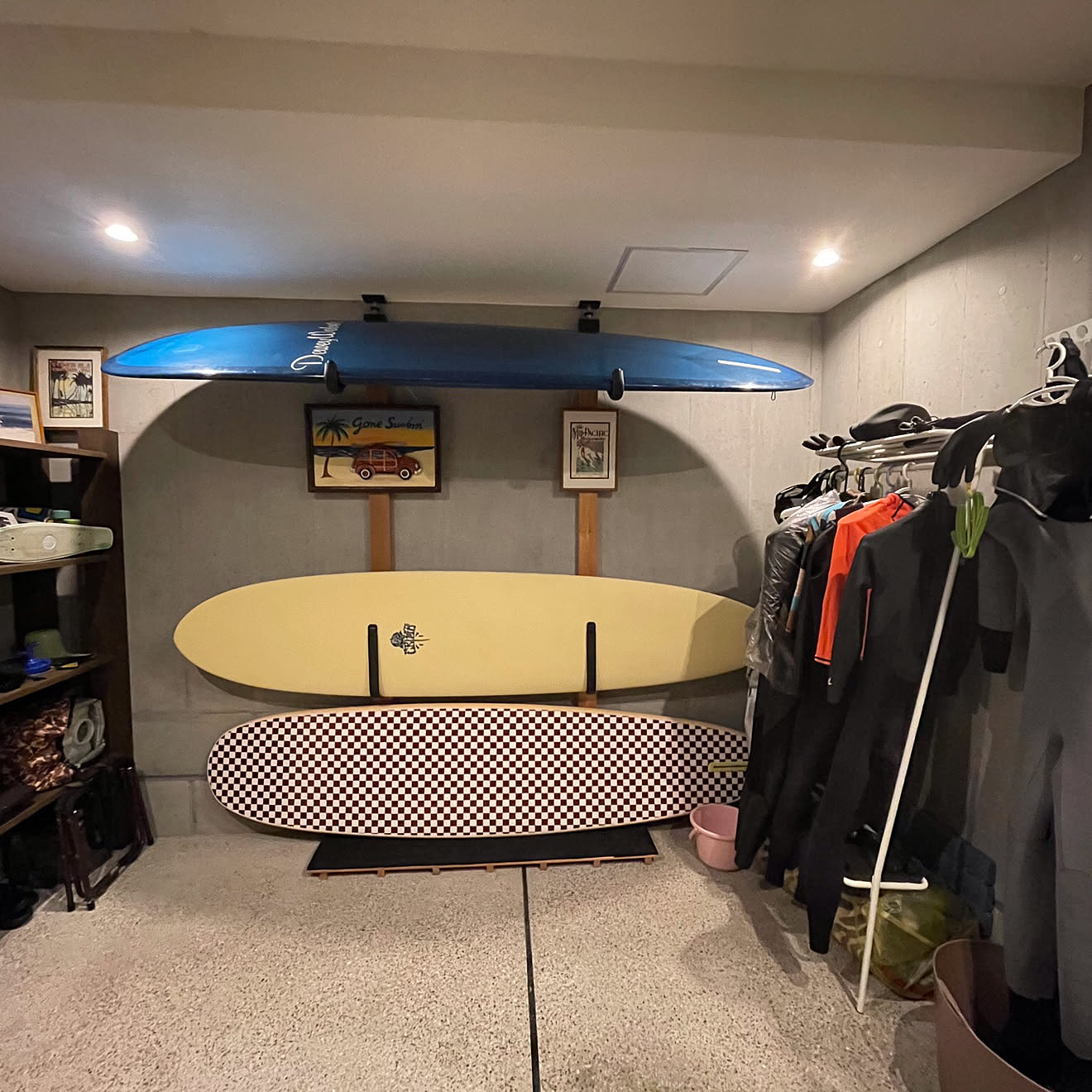 サーフボードラック/ガレージ/surf/DIY/サーフボード収納ラックのインテリア実例 20210129 100843