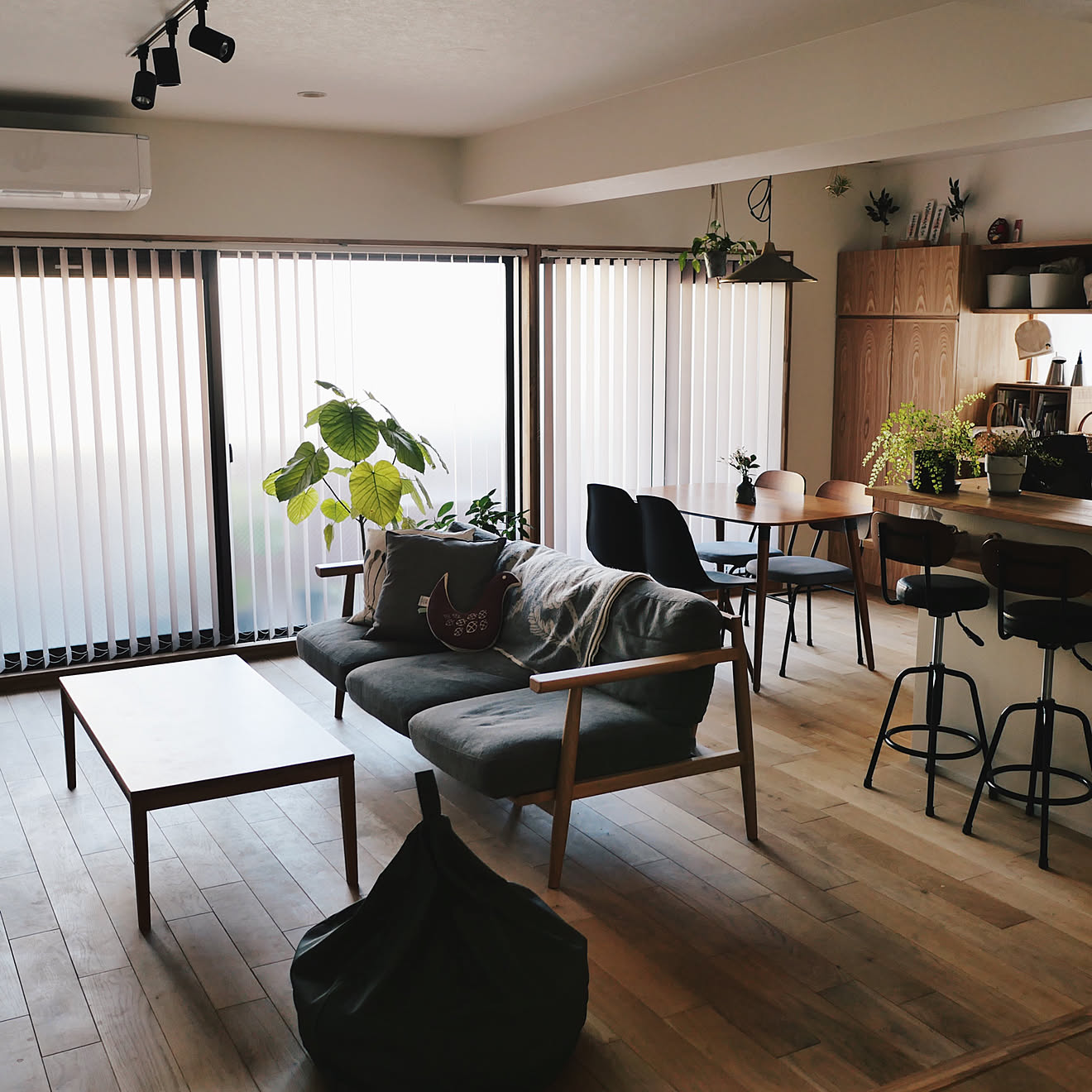リノベーション/ふたり暮らし/中古マンションリノベーション/中古マンションリノベ/無垢の床&hellip;などのインテリア実例 20200629