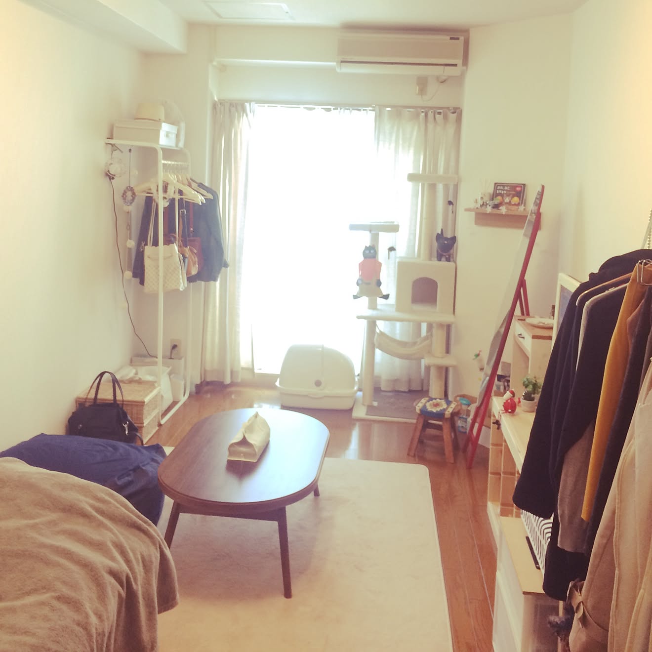 部屋全体/賃貸/極狭1K/一人暮らし/オシャレな部屋に住みたいのに&hellip;などのインテリア実例 20161126 110833