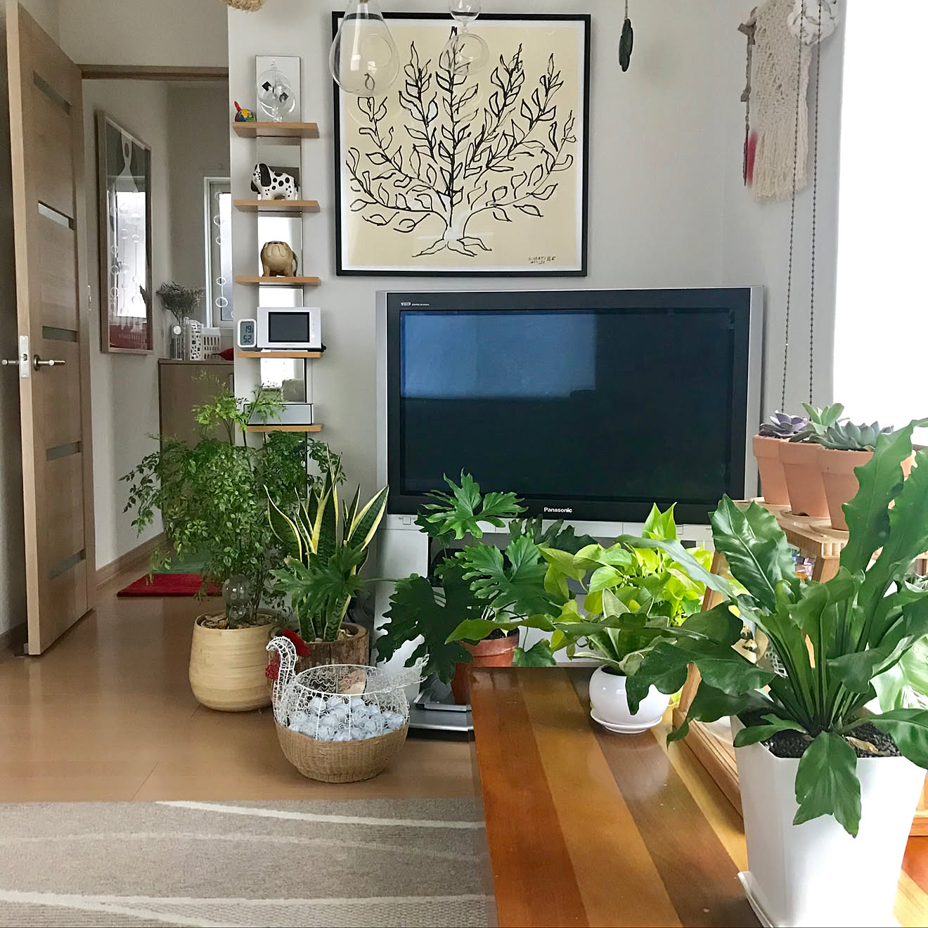 リビング/北欧ナチュラル/観葉植物/北欧雑貨/北欧インテリアのインテリア実例 20180504 074354 ｜ RoomClip