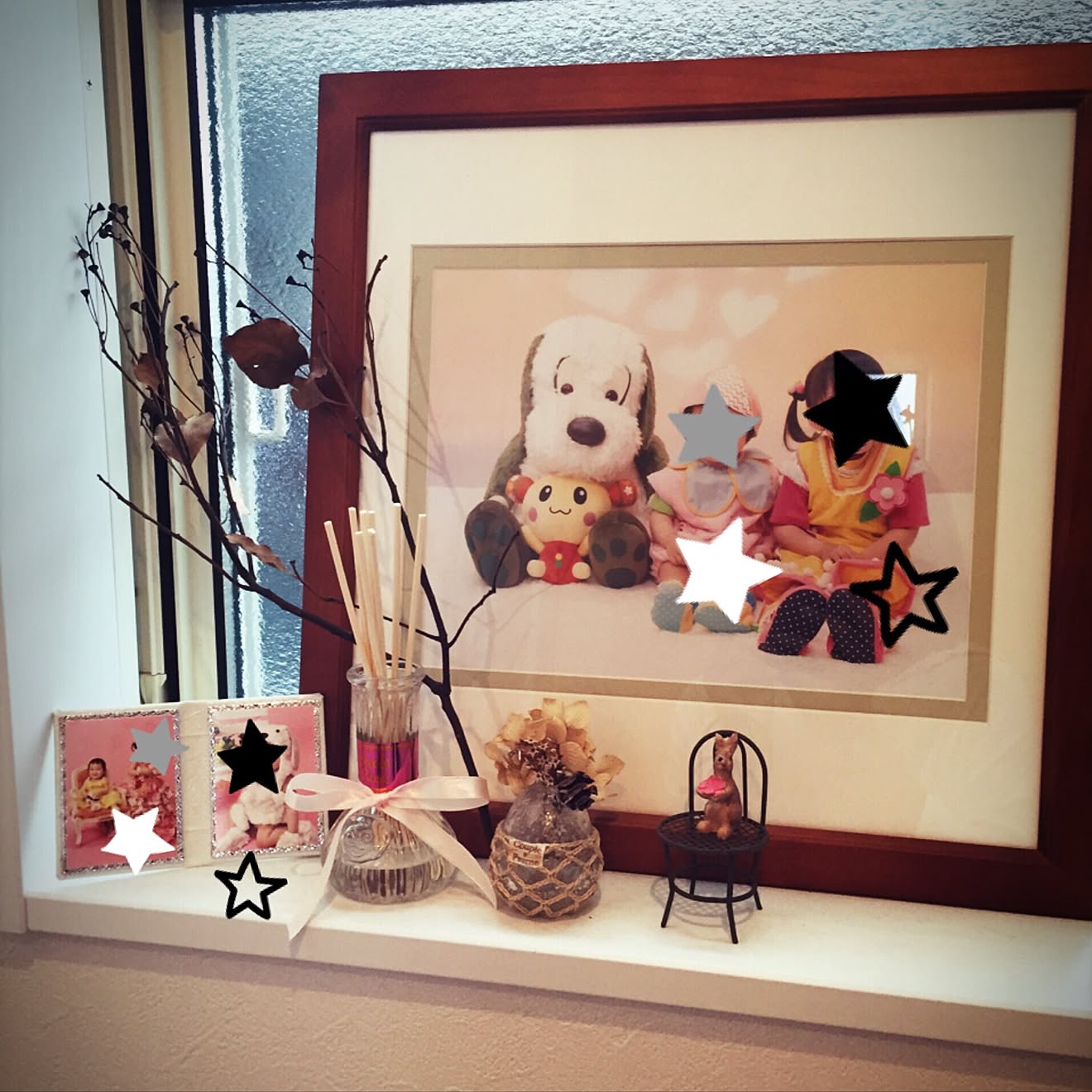 玄関/入り口/飾り棚ディスプレイ/いいにおい♡/ドライフラワー/雑貨&hellip;などのインテリア実例 20160824 181249