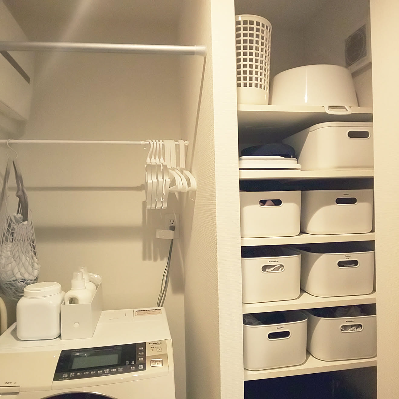 バス/トイレ/無印良品/MONOTONE/洗濯機まわり/脱衣場収納棚&hellip;などのインテリア実例 20190104 230941