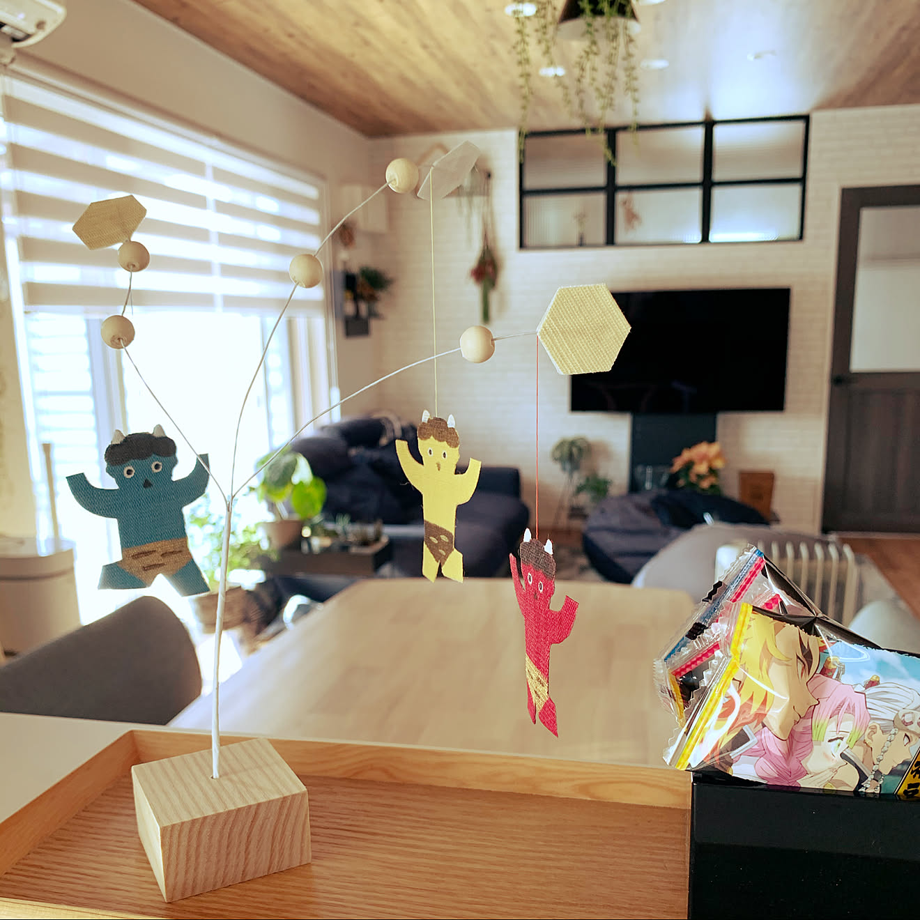 室内窓のある暮らし/鬼滅の刃/中川政七商店/節分飾り/節分&hellip;などのインテリア実例 20210119 120838