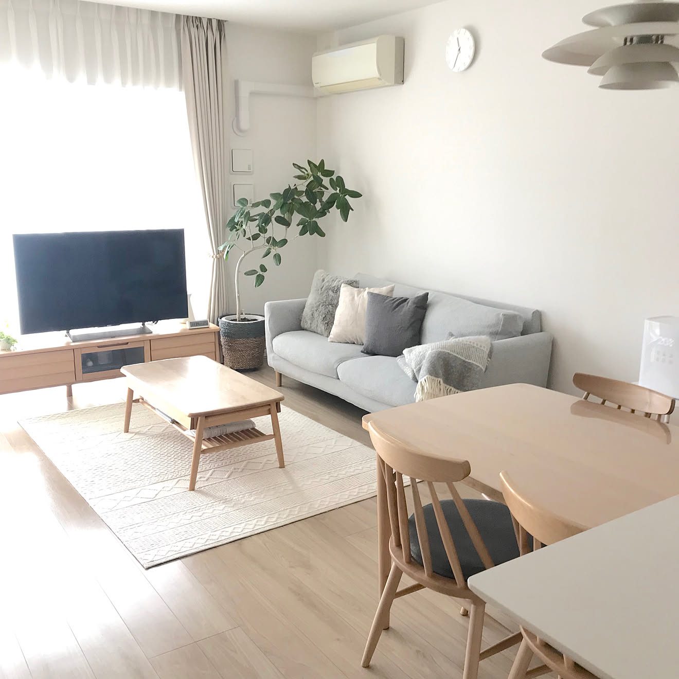 ナチュラル/マンション/シンプルインテリア/いいね&amp;フォローありがとうございます☆/こどもと暮らす&hellip;などのインテリア実例 2020