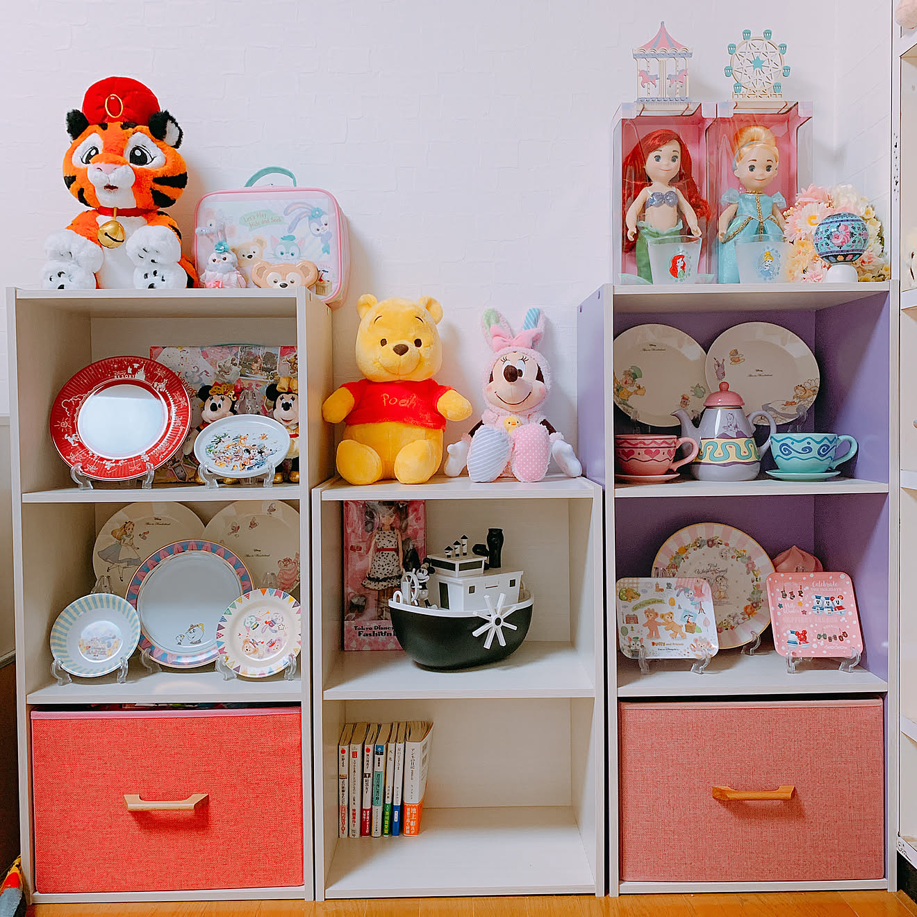ディズニー/ディズニールーム/ディズニー部屋/ダッフィー＆フレンズ/ダッフィー&hellip;などのインテリア実例 20190531 2106