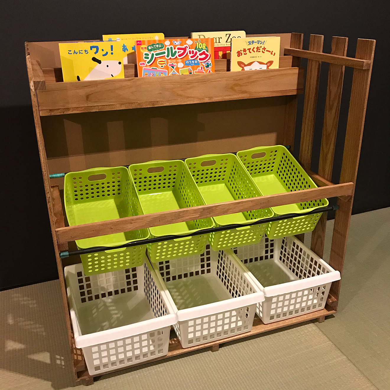 絵本ラック/絵本棚DIY/絵本収納/絵本棚/おもちゃ収納DIY&hellip;などのインテリア実例 20200525 202523