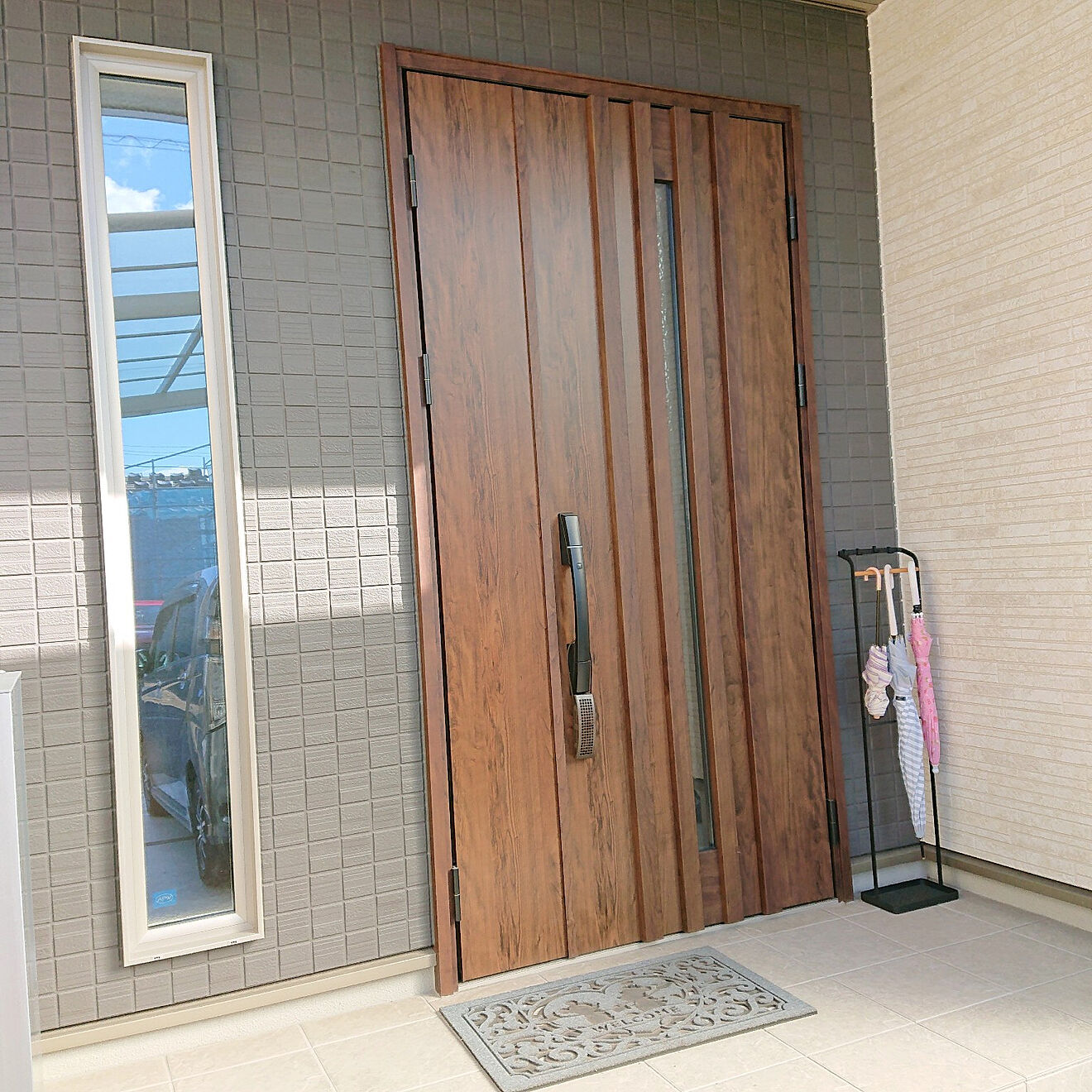 玄関/入り口/YKK AP/親子ドア/玄関ドア/FIX窓...などのインテリア実例 20210203 111201
