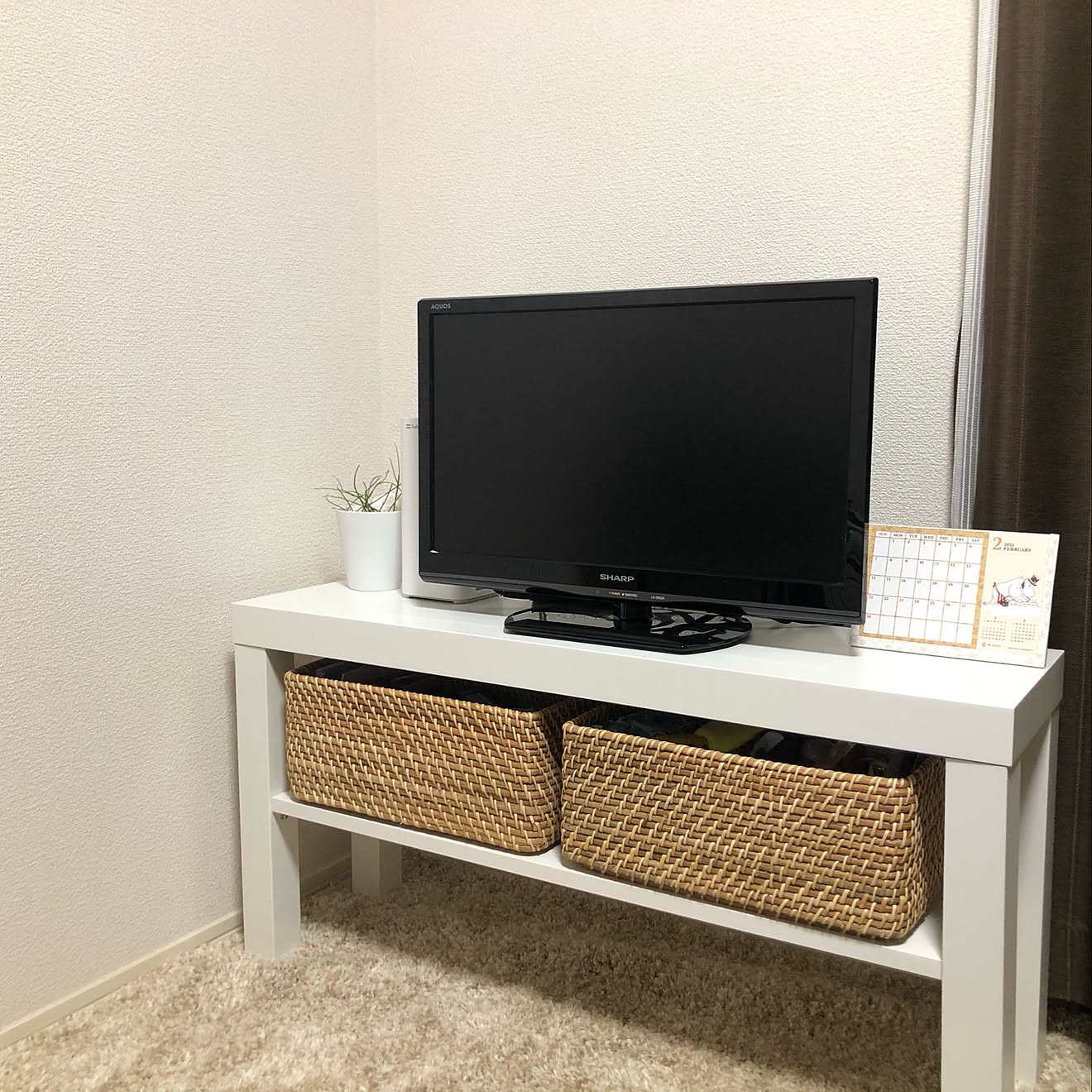 ナチュラル/IKEA/無印良品/リビング/テレビ台...などのインテリア実例 20210227 202459 ｜ RoomClip（ルームクリップ）