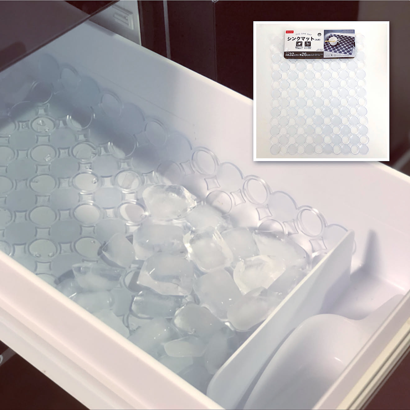 シンクマット/冷蔵庫/製氷室/氷/製氷機...などのインテリア実例 20191010 175638 ｜ RoomClip（ルームクリップ）