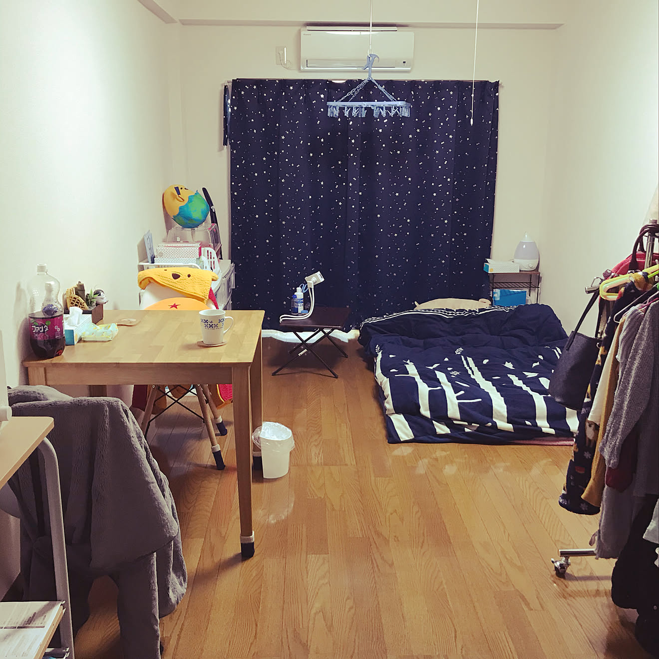 8.3畳/縦長の部屋/8畳ワンルーム/ダイニングテーブル＆チェア/収納&hellip;などのインテリア実例 20190305 233411
