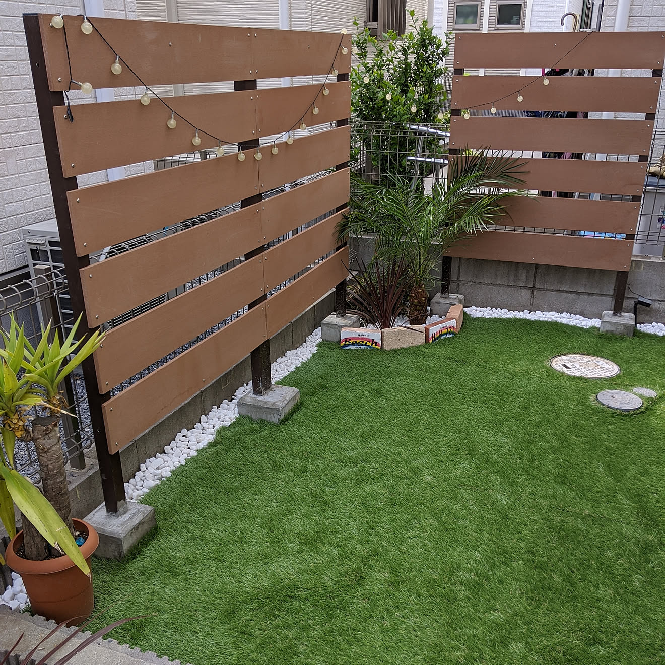玄関/入り口/コレ、DIYしたよ！/DIY/お庭造り/目隠しフェンス&hellip;などのインテリア実例 20200506 145504