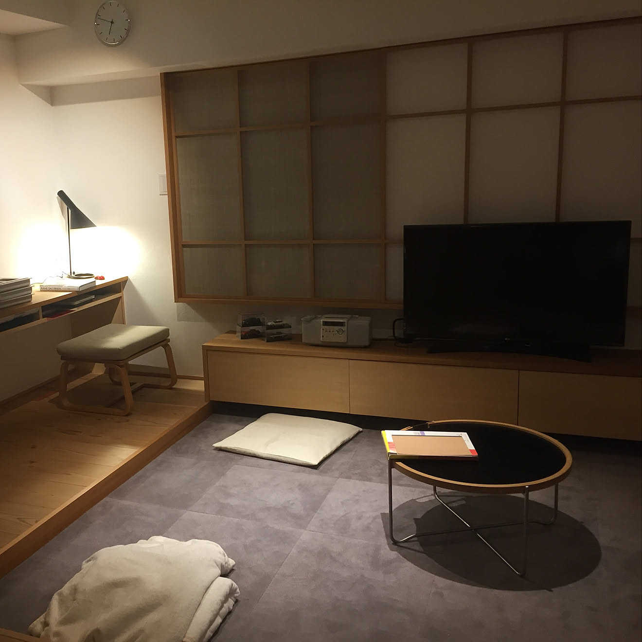 AJテーブルランプ/タイルカーペット堀田カーペット/ch417/吉村障子/リノベーション&hellip;などのインテリア実例 20200218