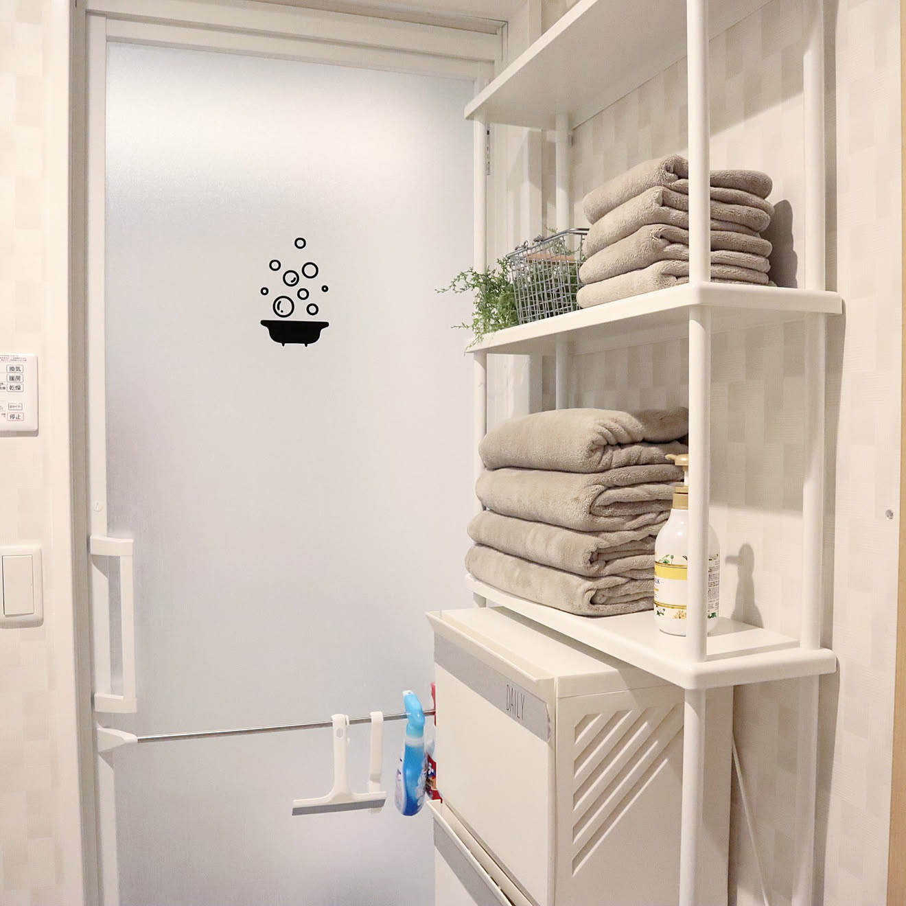 バス/トイレ/IKEA DYNAN/IKEA/バスルームの収納/バスルームの棚...などのインテリア実例 20210115 1659