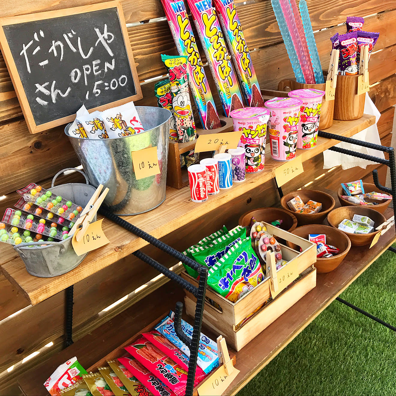 駄菓子屋さんごっこ/DIY/木が好き/おうち時間を楽しむ/ベランダDIY...などのインテリア実例 20200504 020319 ｜ RoomClip（ルームクリップ）