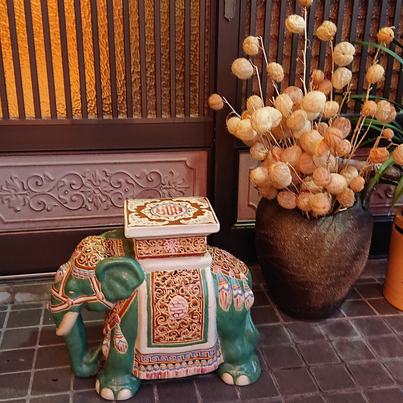 玄関/入り口/象の置き物/象の置物/象の花台/我が家に象がやってきたのインテリア実例 20200918 184654