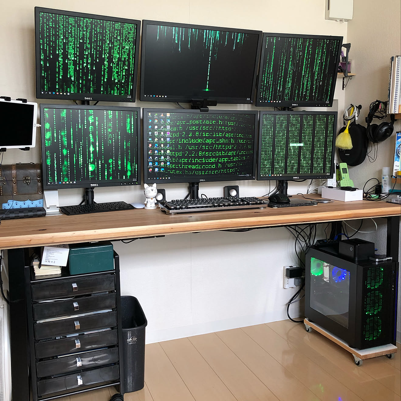 パソコン/仕事部屋/デスクトップパソコン/自作パソコン/デスクトップPC&hellip;などのインテリア実例 20210524 172324