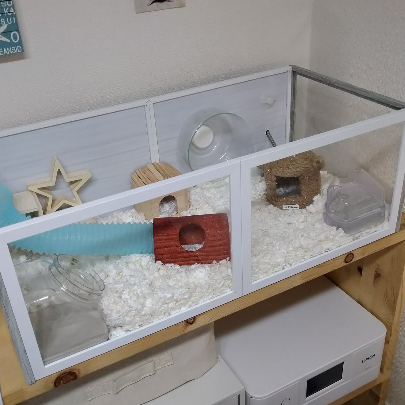 3Mサポーター/ハムスターのお家/ハムスターケージDIY/ハムスターと暮らすのインテリア実例 - 68f828a7c2f16830ce97f6a04ca5441417acb390